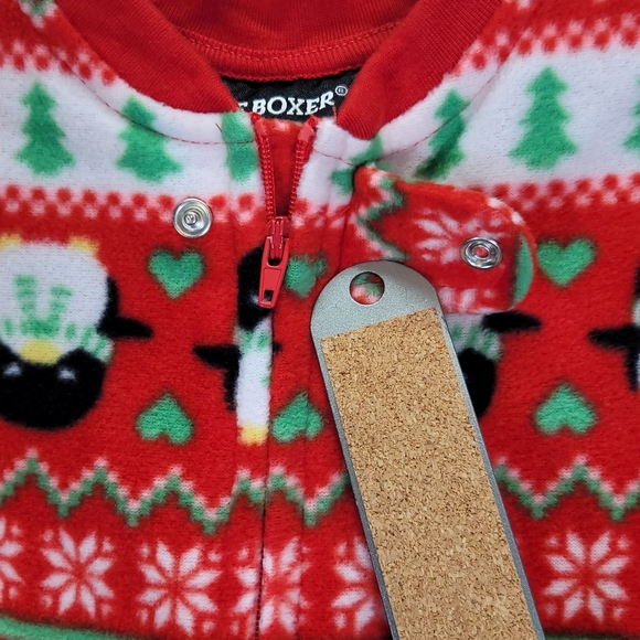 JOE BOXER Christmas Print Pajamas One Piece Suit Blanket Sleeper. 18 months - Picture 3 of 7